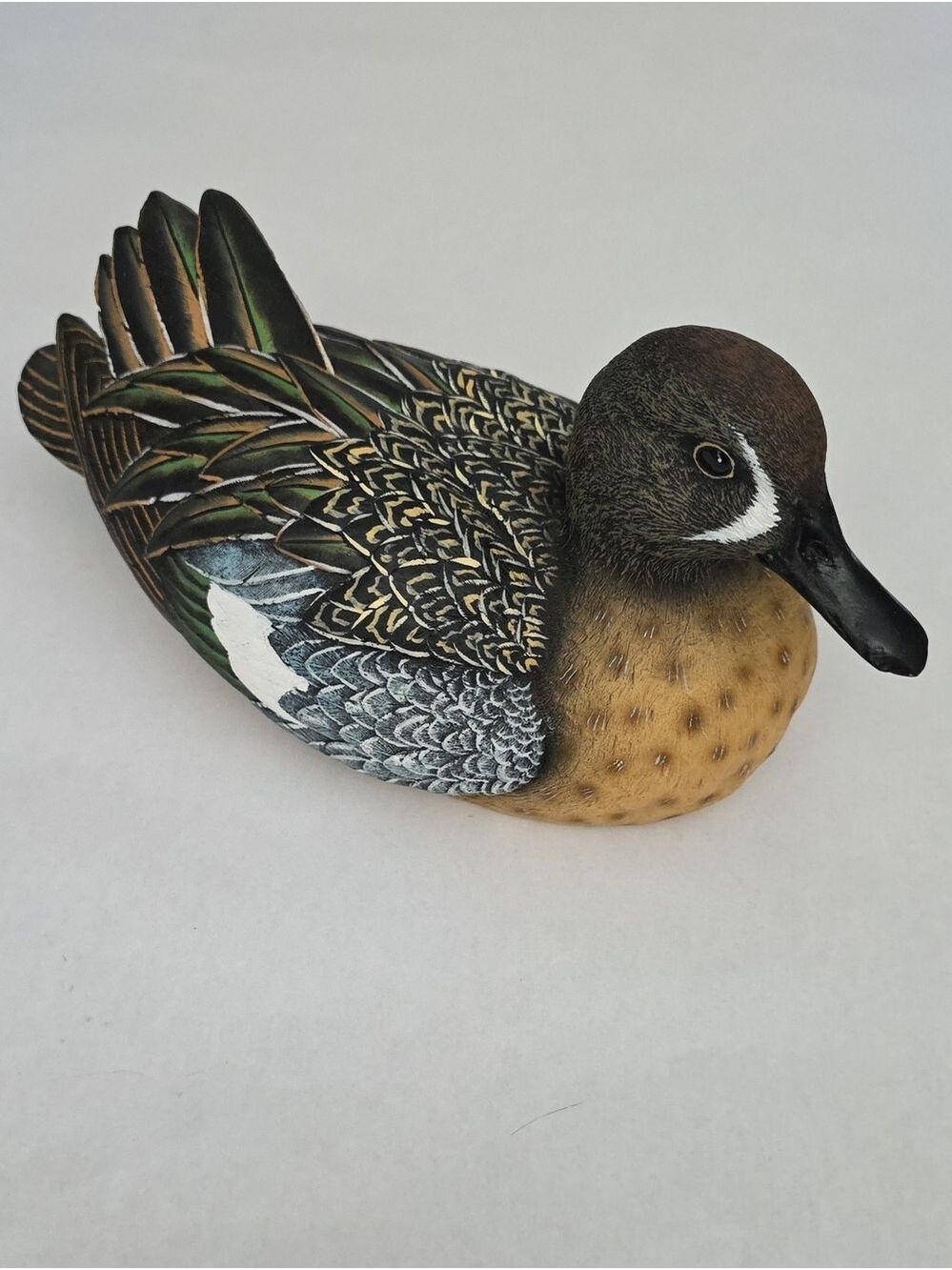 Vintage Early 2000s Cabela's Exclusive Resin Blue-Winged Teal Drake Figurine